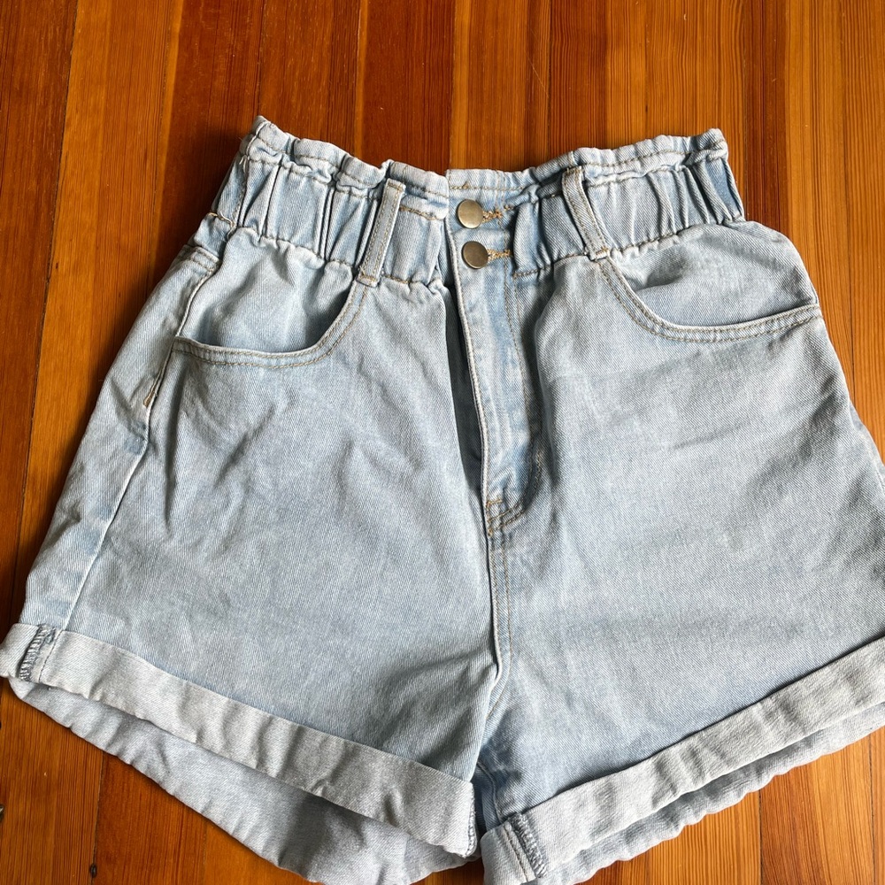 High Wasted Denim Shorts
